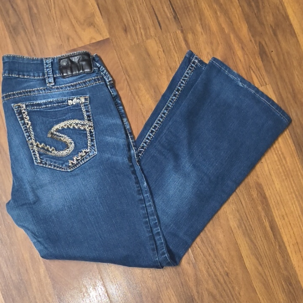 Silver Jeans Women's Dark Blue Boot Cut Jeans